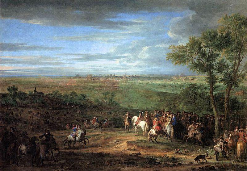 Adam Frans van der Meulen Louis XIV Arriving in the Camp in front of Maastricht oil painting picture